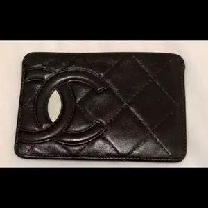 CC Lambskin Reposhed Credit Card Holder